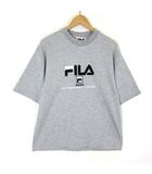 SPORTS スウェット Tシャツ ロゴ 刺繍 クルーネック 半袖 L グレー 黒 ブラック オフ白