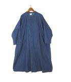 ニコアンド Niko and.. デニム WORK ワンピース ハイネック 7.5oz ワイドシルエット 長袖 F インディゴブルー