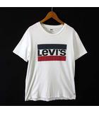 リーバイス Levi's Tシャツ クルーネック ロゴ コットン 半袖 S 白 黒 ブラック 赤 レッド
