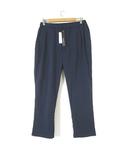  ハルハム HALHAM パンツ リネン ドライタッチ タック テーパード イージーパンツ XL 紺 ネイビー 大きいサイズ タグ付 美品