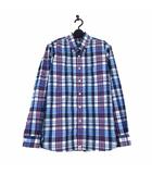 ブルックスブラザーズ BROOKS BROTHERS レッドフリース Red Fleece シャツ カジュアルシャツ ボタンダウン 長袖 マドラスチェック柄 S 紺 ネイビー 水色 白 ピンク 美品 国内正規品