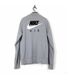 ナイキ NIKE トラックジャケット スウエット ジップアップ 長袖 ロゴ フロッキー プリント M 杢 グレー 国内正規品