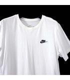 ナイキ NIKE Tシャツ クルーネック コットン 半袖 ロゴ 刺繍 M 白 ホワイト 国内正規品