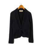 プロポーション ボディドレッシング PROPORTION BODY DRESSING ジャケット テーラード ジャージー 1ボタン 長袖 XL 4 黒 ブラック