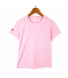ルコックスポルティフ le coq sportif Tシャツ ドライ メッシュ 吸水 速乾 ロゴ 刺繍 クルーネック 半袖 S ピンク スポーツウエア