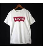 Tシャツ ヴィンテージ ロゴ プリント コットン クルーネック 半袖 S 白 ホワイト 赤 レッド