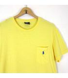 ポロ バイ ラルフローレン Polo by Ralph Lauren Tシャツ ポケT カットソー ポケット 半袖 ポニー ロゴ 刺繍 L 黄色 イエロー 国内正規品