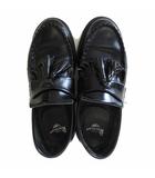 ドクターマーチン DR.MARTENS タッセル ローファー ADRIAN エイドリアン モカシン 本革 レザー UK 4 黒 ブラック 23.0cm くつ 靴 シューズ 名品 定番