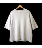 ティーケーミクスパイス タケオキクチ THE SHOP TK MIXPICE Tシャツ ダブルフェイス オーバーサイズ クルーネック 5分袖 半袖 XL グレージュ 大きいサイズ