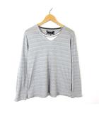 ノータベネ Nota Bene Tシャツ ロンT レイヤード Vネック コットン 長袖 L 杢グレー