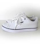 プーマ PUMA スニーカー Vコート バルク EB V COURT VULC EB シューズ 24.5cm 白 ホワイト 黒 389908 くつ 靴 美品