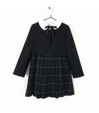 バーバリー BURBERRY フォーマル セットアップ 3点 セット 長袖 ブラウス ワンピース ジャンパースカート ボレロ ジャケット ノバチェック柄 120cm 紺 ネイビー ダークグリーン 白 ホワイト 国内正規品 卒業式 入学式 発表会