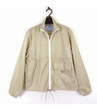 プラダ PRADA 2025年製 現行モデル Re-Nylon リナイロン ブルゾン ジャケット トライアングルロゴ 292282 S000 1WQ8 クロップド ジップアップ M 38 ライトベージュ 国内正規品 美品
