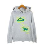 ユニクロ UNIQLO キース・ヘリング Keith Haring コラボ パーカー スウェット プルオーバー ロゴ 刺繍 コットン 長袖 L グレー