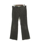 セオリー Theory パンツ フレア ベロア ストレッチ M 2 ブラウングレー