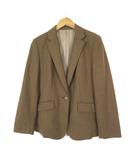 ケーティー キヨコ タカセ  K.T KIYOKO TAKASE イタリア ロロピアーナ Loro Piana ジャケット カシミヤ ウール ストレッチ テーラード 1ボタン 長袖 M 9 ブラウン 美品