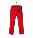 デサント DESCENTE ゴルフ GOLF ジーアーク g-arc collection パンツ ストレッチ スリム ロングパンツ ゴルフウエア L 90cm 赤 レッド 黒 ブラック タグ付 美品