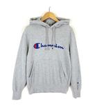 チャンピオン CHAMPION スウェット プルオーバー パーカー C3-Q102 ロゴ 刺繍 フード 長袖 XS グレー 小さいサイズ