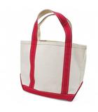 boat and tote トートバッグ ハンドバッグ エクリュ レッド  キャンバス地 made in USA