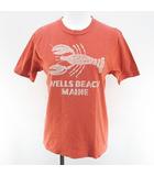 ダブルワークス DUBBLEWORKS 半袖 Tシャツ カットソー XS ピンク系 プリント