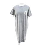チャンピオン CHAMPION 半袖 膝丈 Tシャツワンピース ワンピース M 灰系 グレー ロゴ プリント
