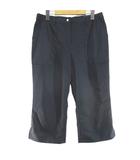 ミラショーン mila schon SPORTS クロップドパンツ 13 黒系 ブラック ジップフライ 刺繍 スリット ストレッチ 日本製 タグ付