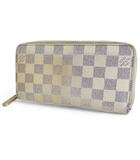 ルイヴィトン LOUIS VUITTON ダミエ アズール ジッピーウォレット N60019 白 長財布 ラウンドファスナー