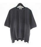フリークスストア FREAKS STORE セットアップ ミニ ワッフル 半袖 Tシャツ ロング丈 イージーパンツ S 灰系 ダークグレー 無地 ウエストゴム サイドスリット リブ