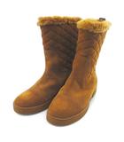 ルイヴィトン LOUIS VUITTON MAO166 キルティング ハーフブーツ ムートン モノグラム キャメル スエード イタリア製