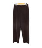 ミラショーン mila schon DUEMILA ロング丈 パンツ 44 黒系 ブラック 無地 ジップフライ 裏地 日本製