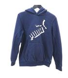 プーマ PUMA 長袖 パーカーフーディー 11～12Y 紺系 ネイビー ロゴ カンガルーポケット 裏起毛