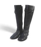 フィロソフィーディアルベルタフェレッティ PHILOSOPHY di ALBERTA FERRETTI ロングブーツ チェーン チャーム 37.5 ブラック 黒系 レザー