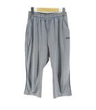 フィラ FILA ジャージ 七分丈 クロップド丈 パンツ L 灰系 グレー ロゴ 文字 刺繍 ライン ポケット