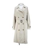 ユニクロ UNIQLO トレンチコート ロング丈 XL ナチュラルベージュ 無地 ダブルボタン 裏地