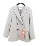 グローバルワーク GLOBAL WORK 長袖 テーラード ジャケット S ライトグレー系 ダブル