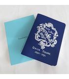 ティファニー TIFFANY & CO. ノートブック ノート メモ帳 ネイビー系 レザー調 横罫 しおり紐 ノベルティ