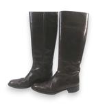  foresta フォレスタ ロングブーツ ステッチ 35 ブラウン レザー イタリア製