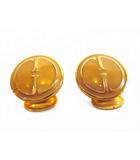 グッチ GUCCI イヤリング YGP エナメル 丸型 アクセサリー GGロゴ クリップタイプイヤリング