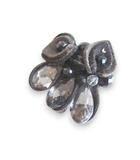 モスキーノチープアンドシック MOSCHINO CHEAP AND CHIC ビジュー クリスタル ブローチ ブラウン系 アクセサリー