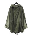 ジョンブル JOHNBULL トップカーキ TOP KHAKI TK233L03 ミリタリー モッズコート M-48 フィッシュテールパーカー SS 緑系 オリーブ 無地 ジップアップ タグ付