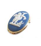 ウェッジウッド WEDGWOOD ブローチ ゴールド カメオ ANA 青系