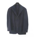 リングヂャケット RING JACKET テーラード ジャケット 背抜き 50 紺系 ネイビー 日本製 ポケット 毛 ウール 裏地 無地