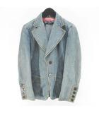 ジュンヤワタナベマン JUNYA WATANABE MAN コムデギャルソン COMME des GARCONS UO-J019 AD2004 テーラード ジャケット デニムジャケット M 青系 ブルー インディゴ 日本製