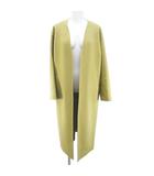 スピック&スパン Spick&Span ノーカラーコート 前開き ロング丈 36 ベージュ系 毛 ウール 無地 タグ付