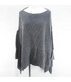 フレームワーク Framework ニットポンチョ ケープ マント カシミヤ混 灰系 グレー 毛 ウール 無地