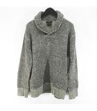 ダナキャランニューヨーク DKNY 長袖 ニット セーター M 灰系 グレー ミックス リブ 毛 ウール