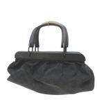 グッチ GUCCI 112688 ウッドハンドル バッグ GGキャンバス ブラック 黒系 イタリア製