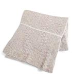 ファブリチオデラカルロ FABRIZIO DEL CARLO ウール シルク マフラー ベージュ ミックス イタリア製 ファッション小物