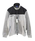  カワサキ Kawasaki フリース ジャケット F 灰系 グレー 切替 ジップアップ 刺繍 タグ付