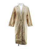 ライトコート 羽織 ロング丈 M ベージュ 無地 テーラード ボタン